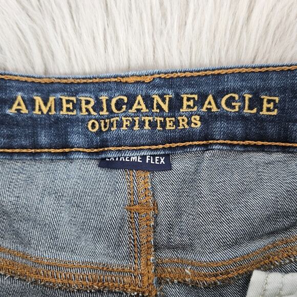 American Eagle Outfitters Slim Jeans Men’s 30x36 Extreme Flex Dark Wash Denim - Picture 6 of 10